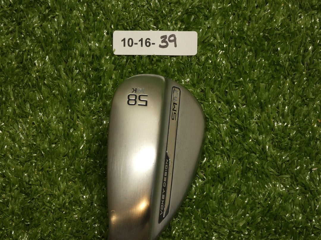 Titleist Vokey SM10 Left Hand 58* 14* Lob Wedge K Grind Dynamic Gold Steel Mint