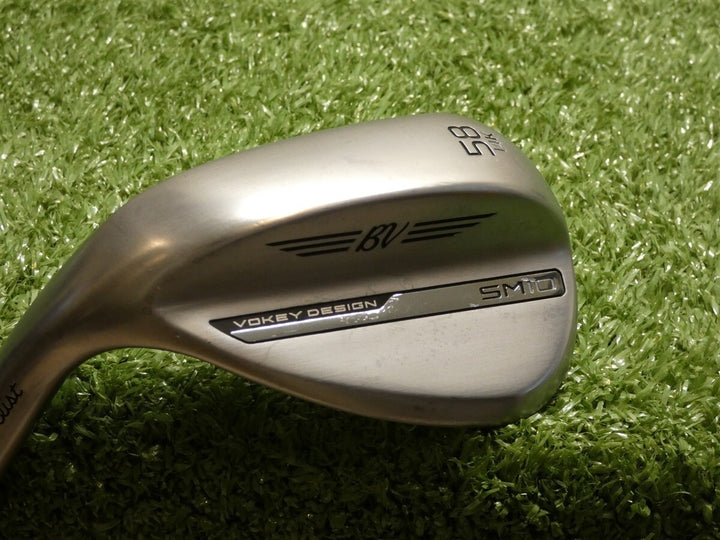 Titleist Vokey SM10 Left Hand 58* 14* Lob Wedge K Grind Dynamic Gold Steel Mint