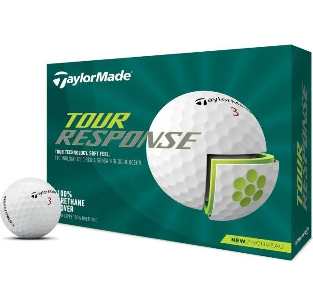 TaylorMade Tour Response White Golf Balls 1 Dozen New