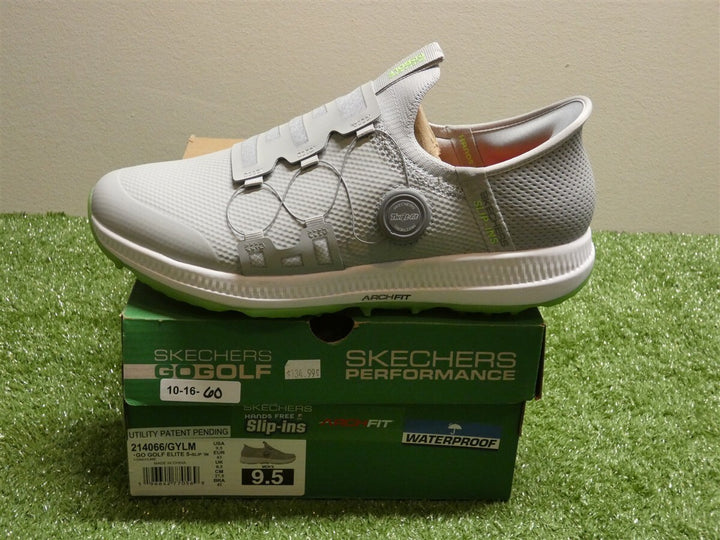 Skechers Mens Go Golf Elite 5 Golf Shoes Size 9.5 M Grey/White 214066 New