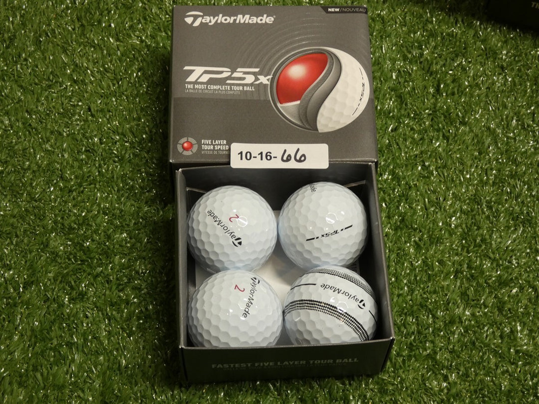 TaylorMade 2025 TP5x White Golf Balls 6 Dozen (One Stripe per 4 pack) New