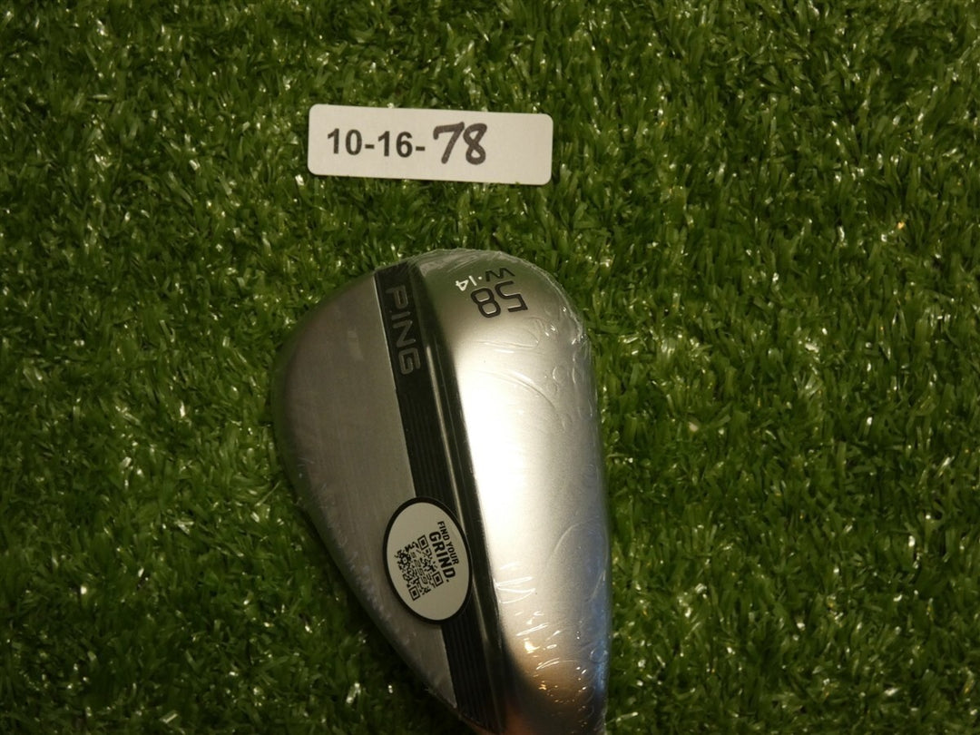 Ping S259 Hydropearl Chrome 58* 14* Lob Wedge W Grind ZZ115 Steel Black Dot New