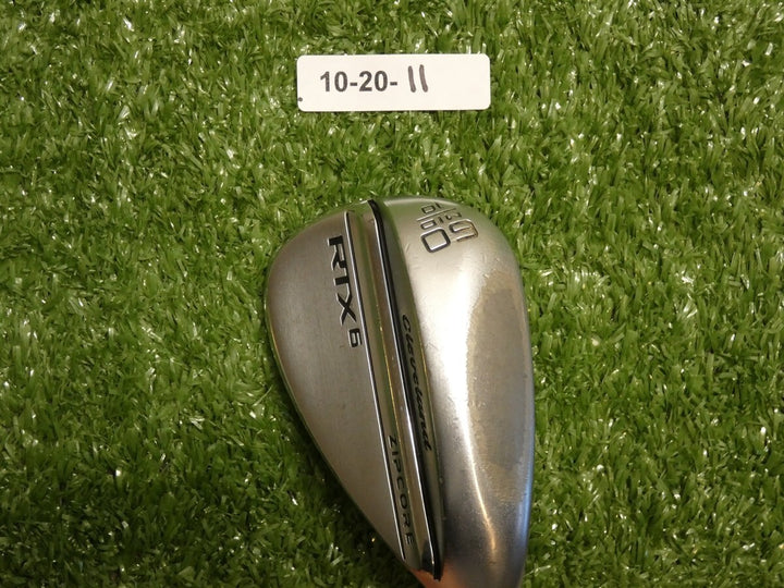 Cleveland RTX 6 ZipCore 60* 10* Lob Wedge Mid Dynamic Gold Spinner Steel