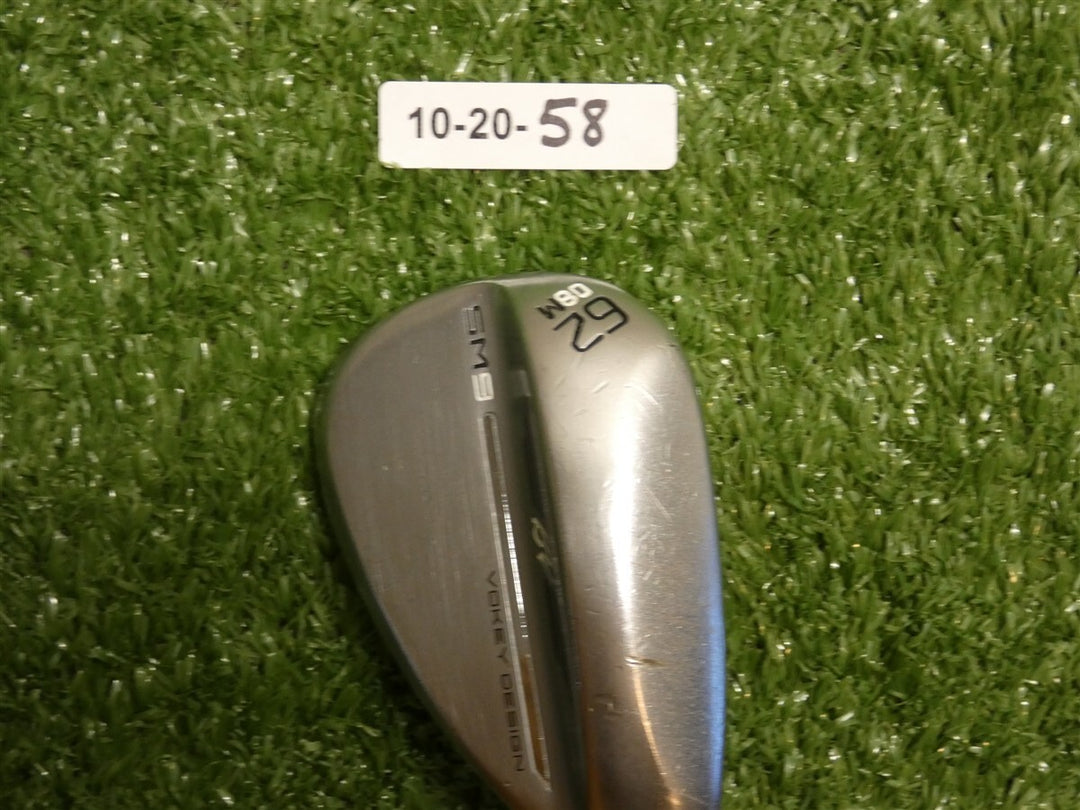 Titleist Vokey SM9 Tour Chrome 62* 08* Lob Wedge M Grind Dynamic Gold Steel
