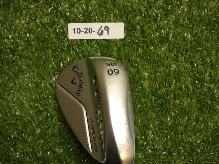 Callaway Jaws Raw Chrome 60* 10* Lob Wedge S Grind Catalyst Graphite Excellent