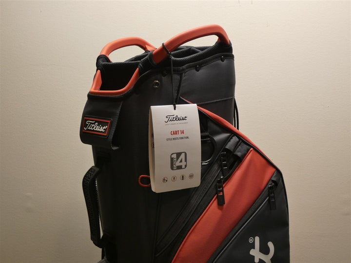 Titleist Cart 14 14-Way Cart Golf Bag Graphite/Island Red/Black New