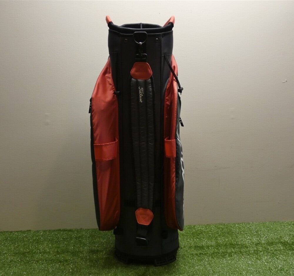 Titleist Cart 14 14-Way Cart Golf Bag Graphite/Island Red/Black New