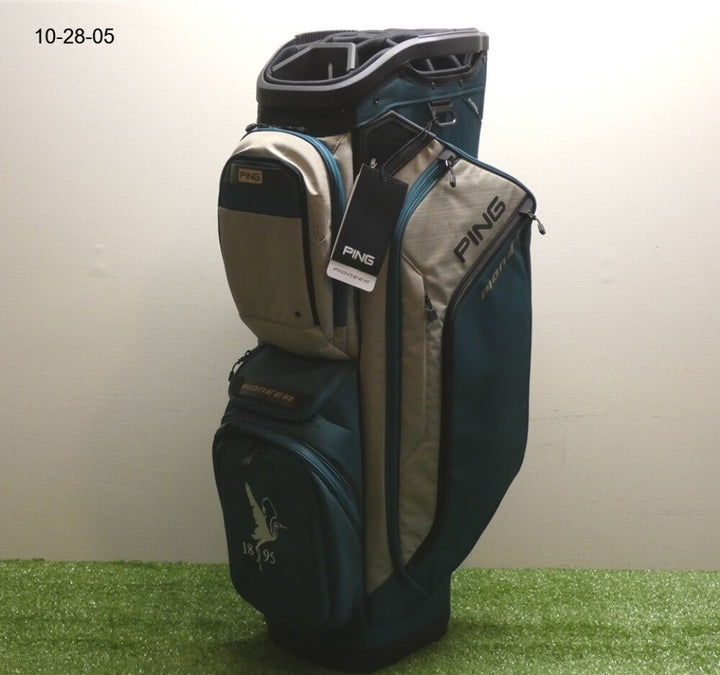 Ping Pioneer 244 15-Way Cart Bag C.C. Logo Atlantic/Sand/Black New
