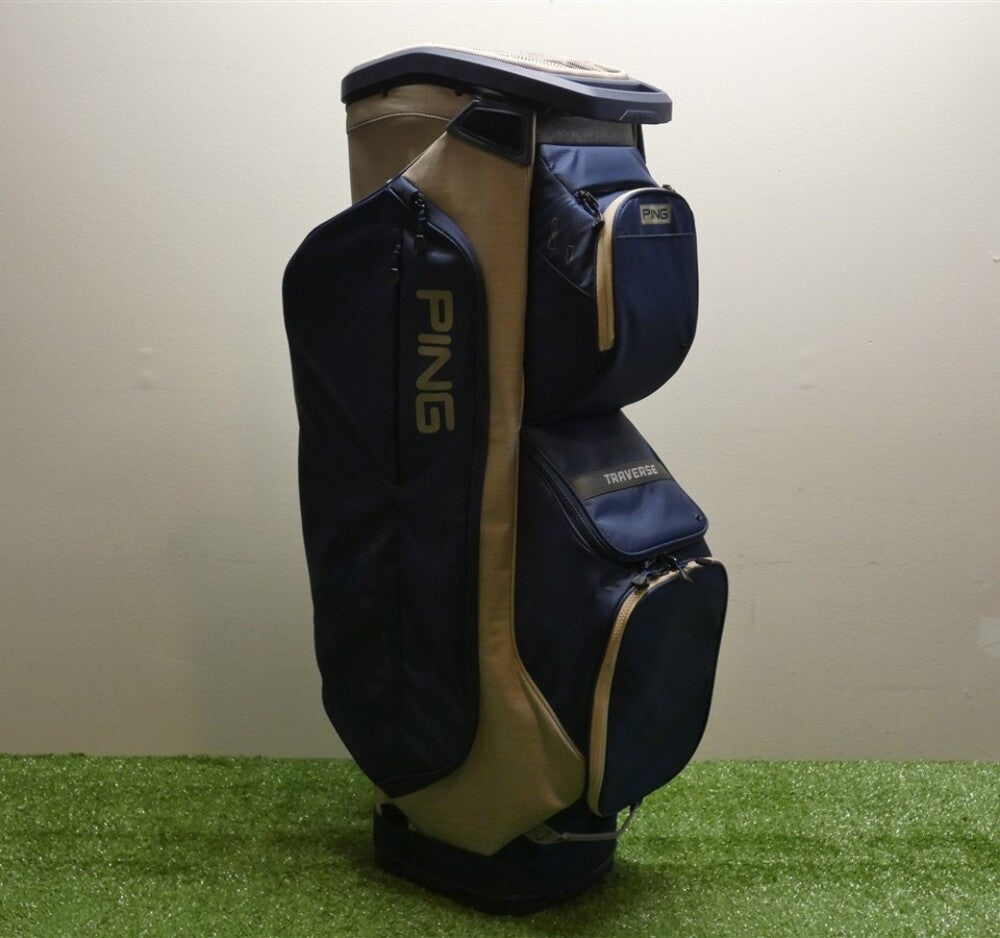 Ping Traverse 14-Way Cart Bag Navy/Heather Sand New