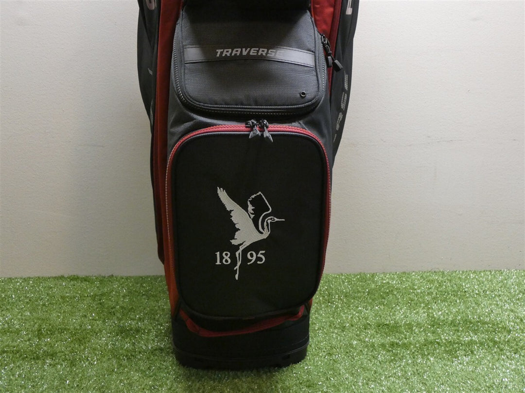 Ping Traverse 14-Way Cart Bag C.C. Logo Black/Heather Red New