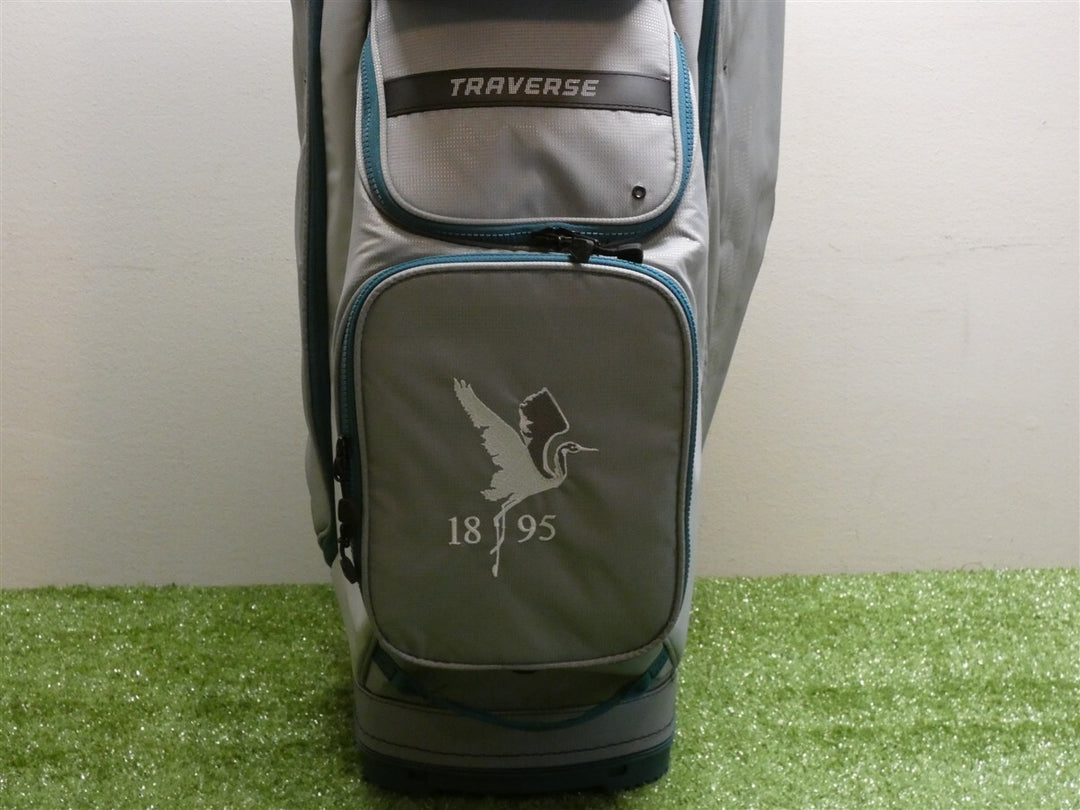 Ping Traverse 14-Way Cart Bag C.C. Logo Grey/Platinum/Atlantic New