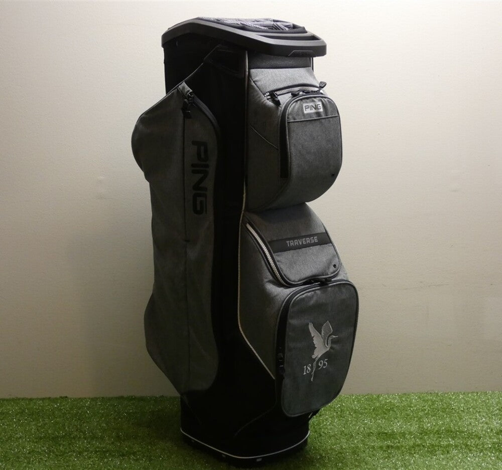Ping Traverse 14-Way Cart Bag C.C. Logo Heather Grey/Black New