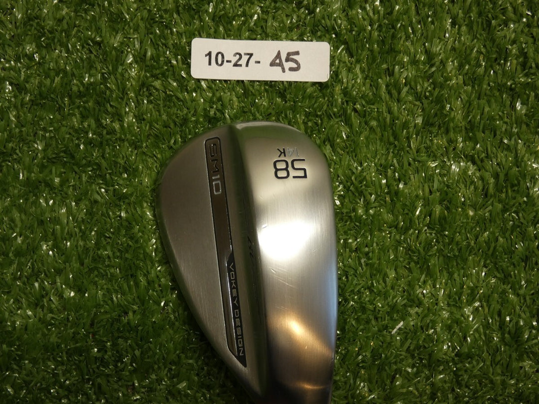 Titleist Vokey SM10 Tour Chrome 58* 14* Lob Wedge K Grind Dynamic Gold Steel New