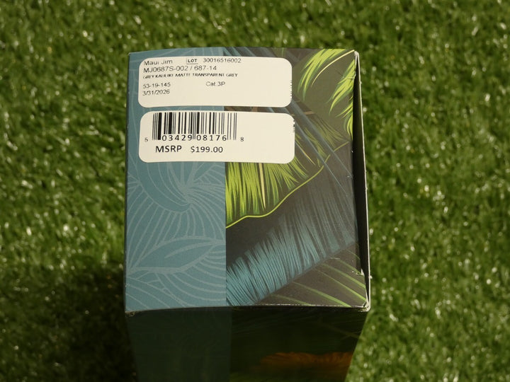 Maui Jim Grey Kaulike Matte Transparent Grey Sunglasses 687-14 New