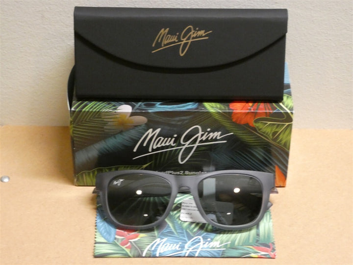 Maui Jim Grey Kaulike Matte Transparent Grey Sunglasses 687-14 New