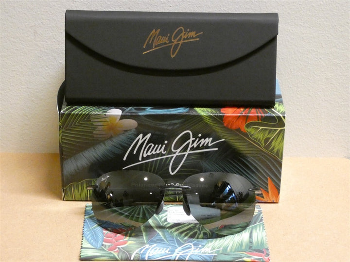 Maui Jim Sugar Beach Shiny Transparent Light Grey Sunglasses 421-14 New