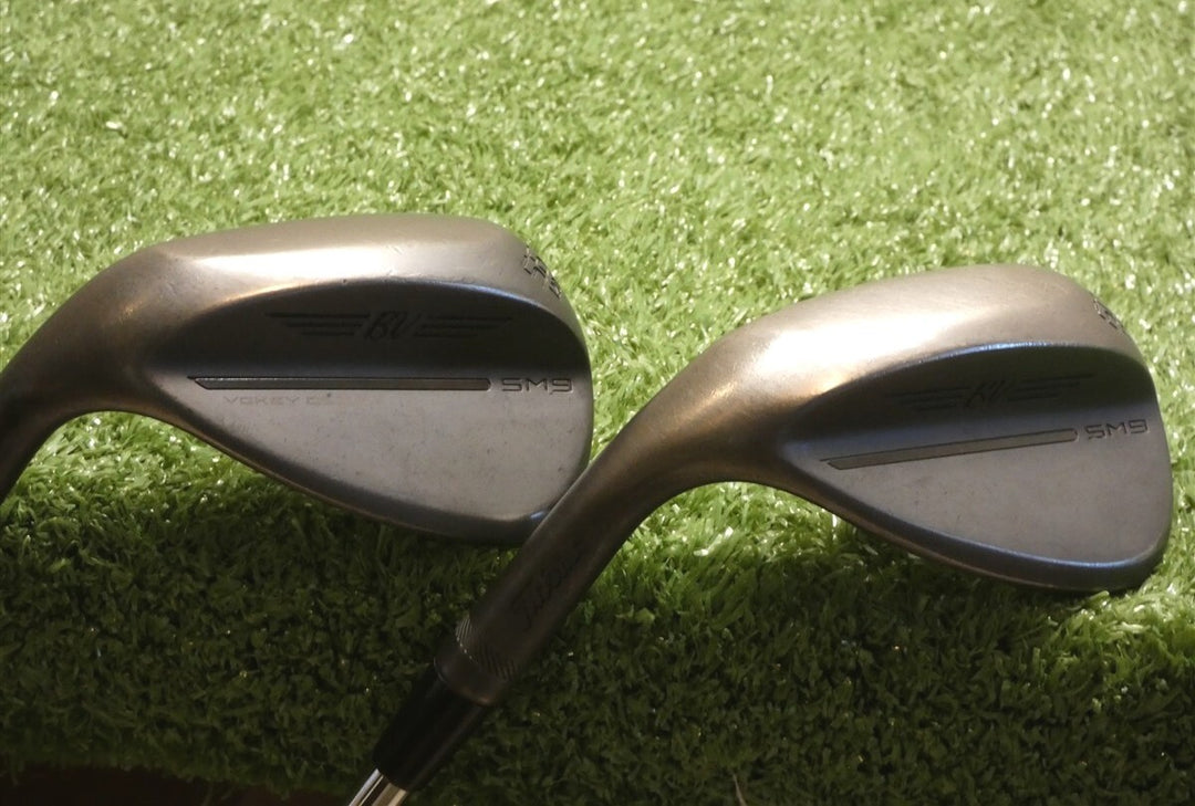 Titleist SM9 Left Hand 56/60* 12* Sand/Lob Wedge Set Project X LZ X-Stiff Steel